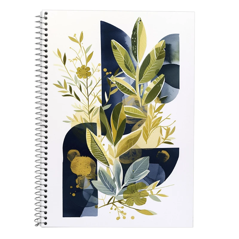 دفتر زبان 50 برگ مدوپد مدل دو خط طرح گل کد DF13770