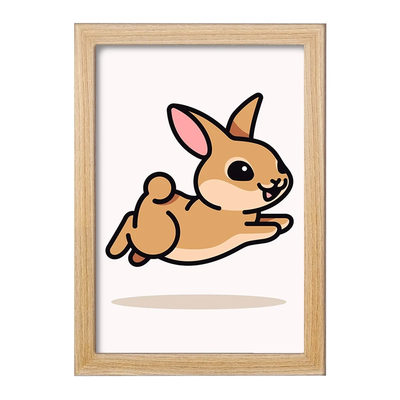تابلو خندالو مدل حیوانات بامزه خرگوش کد 28184
