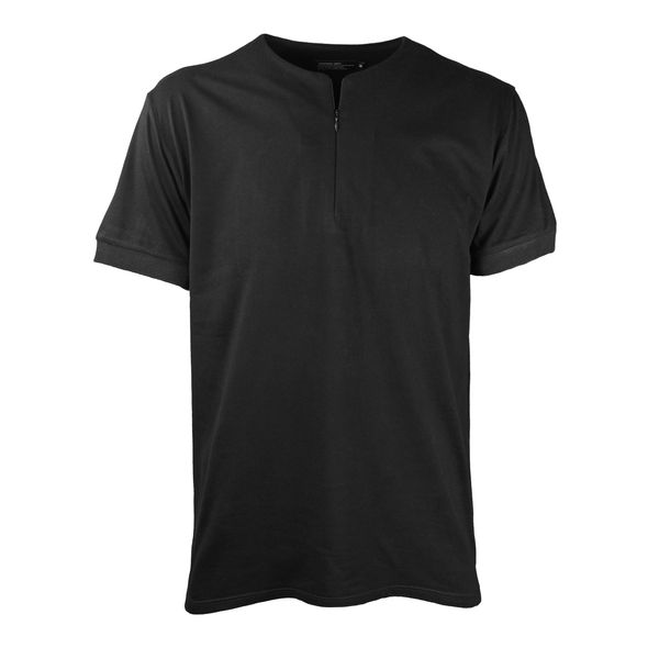 تی شرت آستین کوتاه مردانه مدل نیم زیپ کد 331682