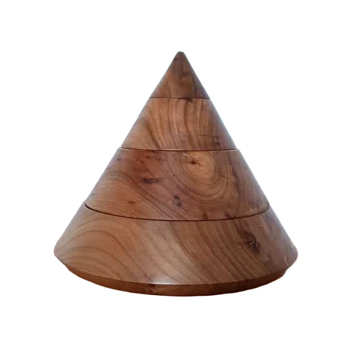 ظرف آجیل خوری مدل سه طبقه چوبی کد122