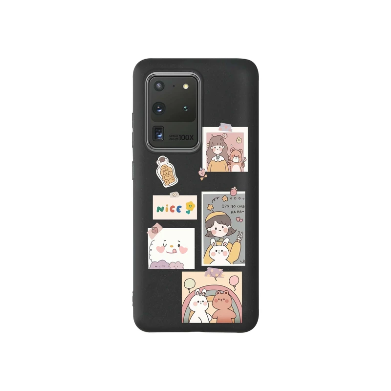کاور قاب گارد طرح دختر و خرس کد t10474 مناسب برای گوشی موبایل سامسونگ Galaxy S20 Ultra