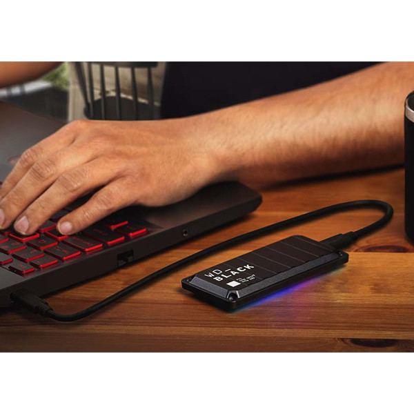 اس اس دی اکسترنال وسترن دیجیتال مدل Gaming P40 ظرفیت یک ترابایت رابط USB Type-C 3.2