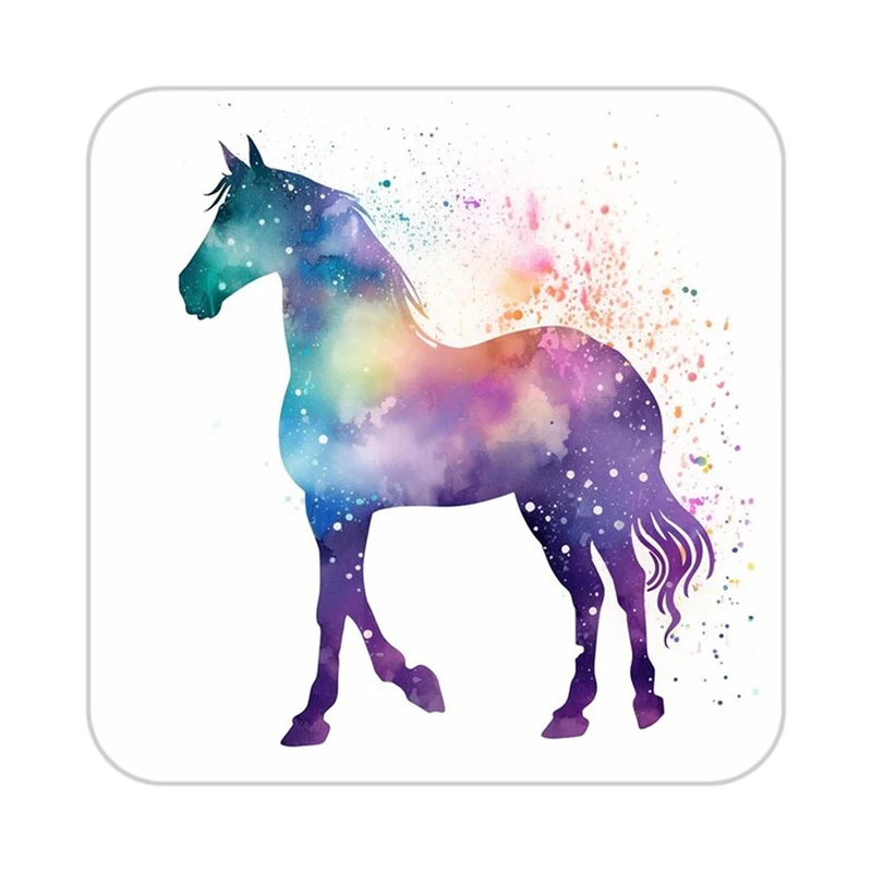 زیر لیوانی کاکتی طرح اسب تک شاخ و یونیکورن مدل mp32345