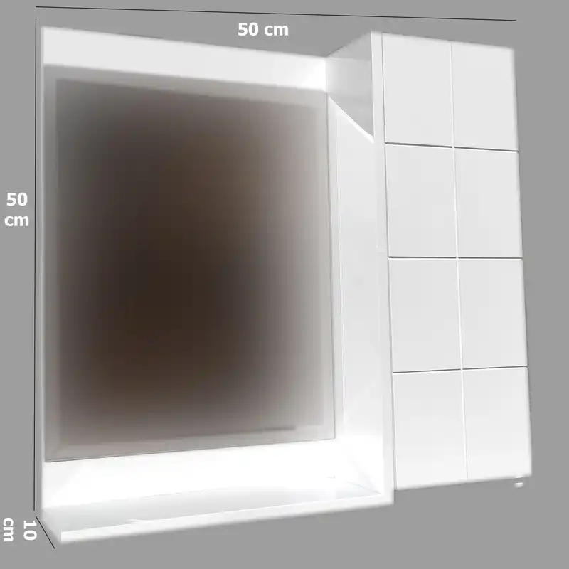 آینه و باکس سرویس بهداشتی مدل مربع