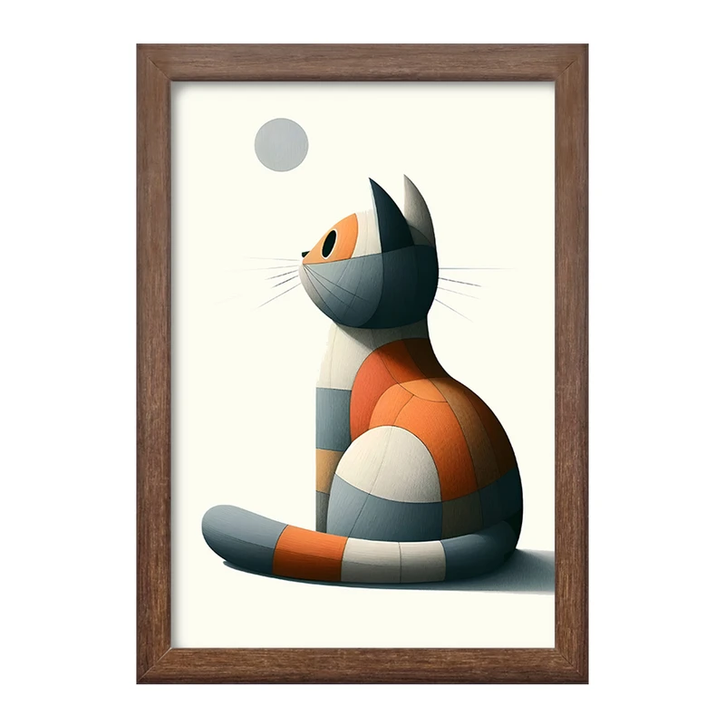 تابلو خندالو طرح گربه (Cat) کد F6205