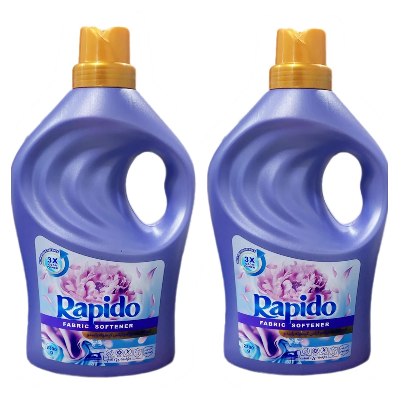 مایع نرم کننده حوله و لباس کپسوله راپیدو بنفش - 2300 گرم بسته 2 عددی