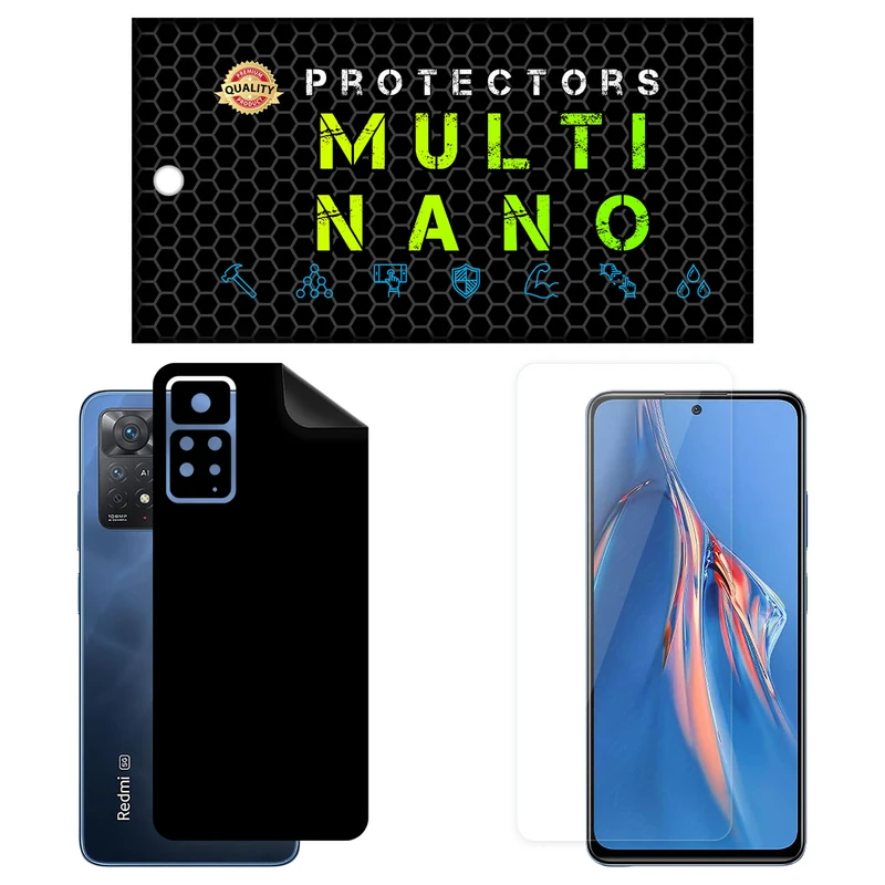 محافظ صفحه نمایش مولتی نانو مدل X-SFM مناسب برای گوشی موبایل شیائومی Redmi Note 11E Pro به همراه برچسب پوششی