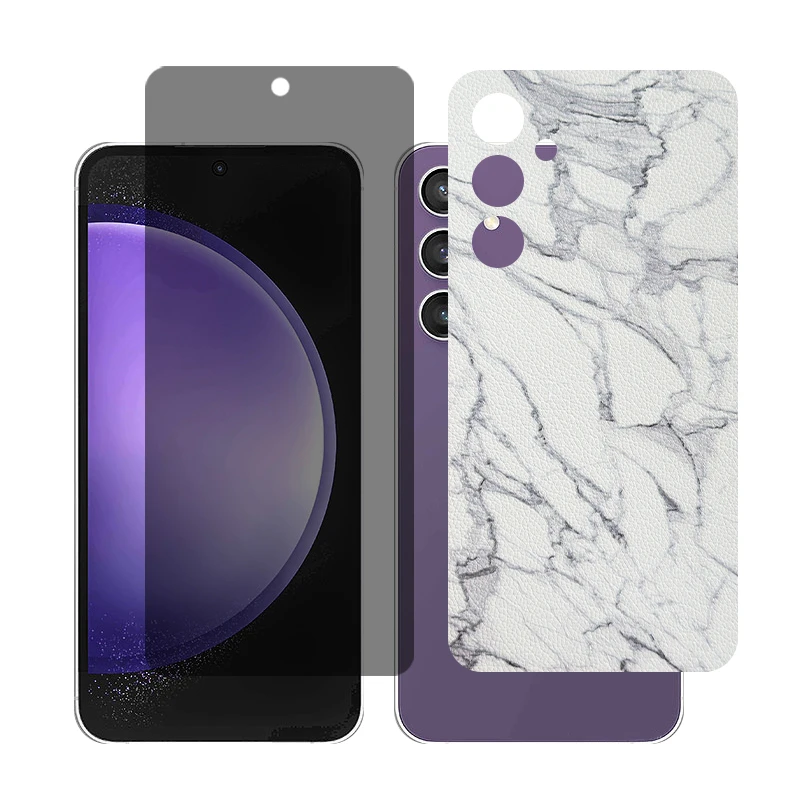 محافظ صفحه نمایش حریم شخصی گلس مدل Together مناسب برای گوشی موبایل سامسونگGalaxy S23 FE به همراه برچسب پوششی پشت گوشی 