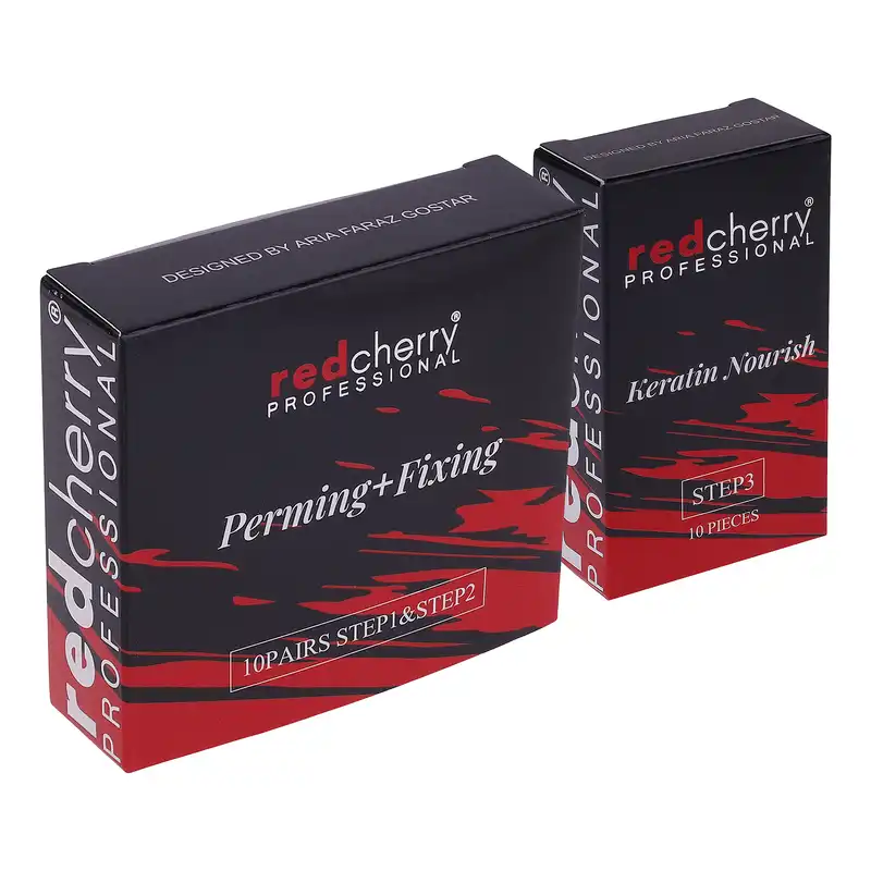 مجموعه لیفت مژه رد چری مدل 001 بسته 3 عددی