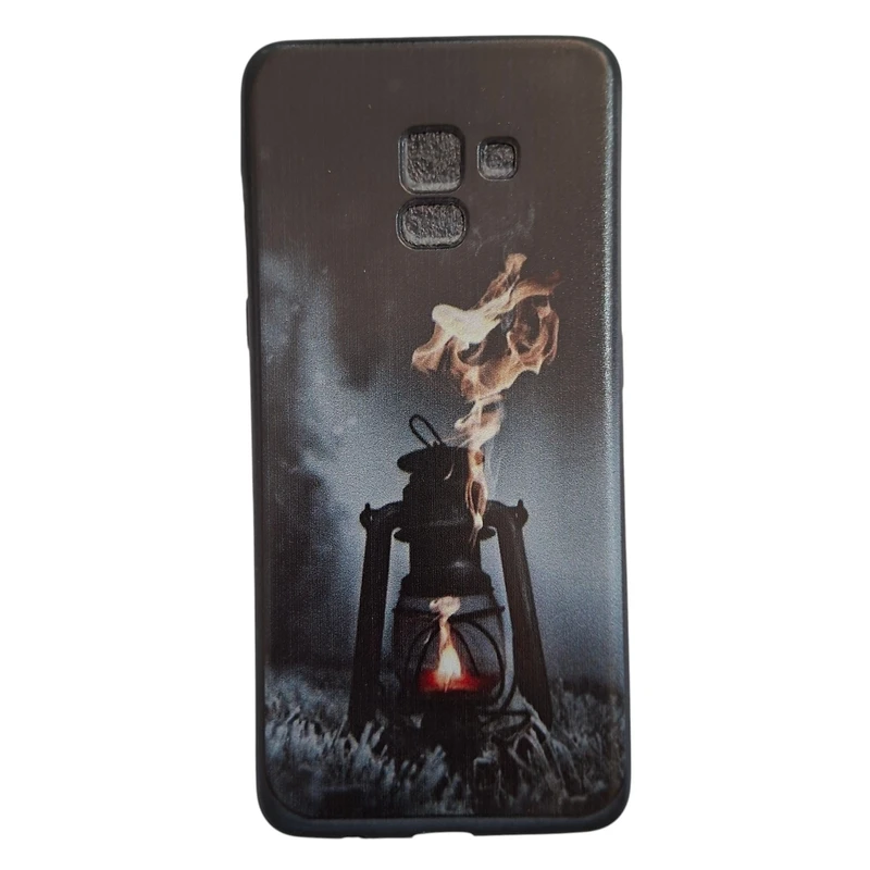 کاور طرح چرمی مدل A8p مناسب برای گوشی موبایل سامسونگ Galaxy A8 Plus / A730 / a8plus