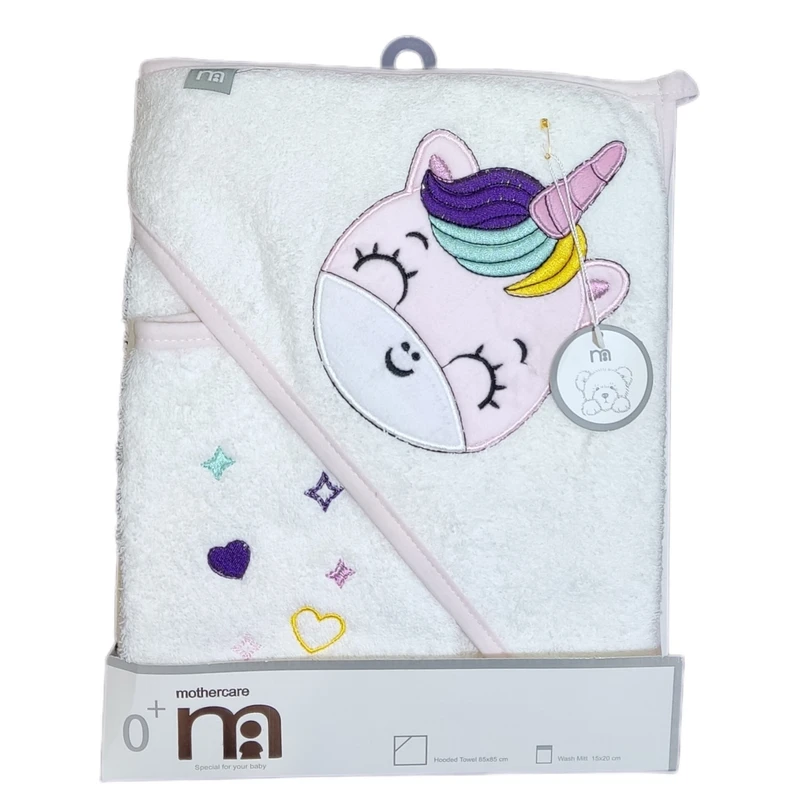 ست حوله مادرکر مدل گلدوزی طرح یونیکورن بالدار مجموعه 2 عددی