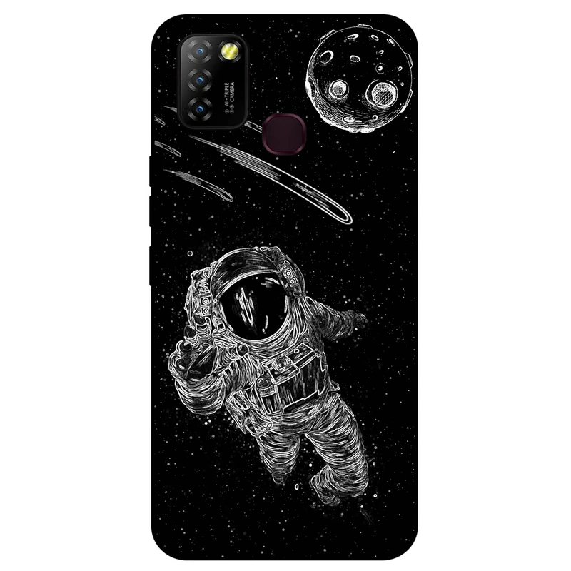 کاور مگافون طرح فضانورد مدل 1368 مناسب برای گوشی موبایل اینفینیکس Hot 10 Lite