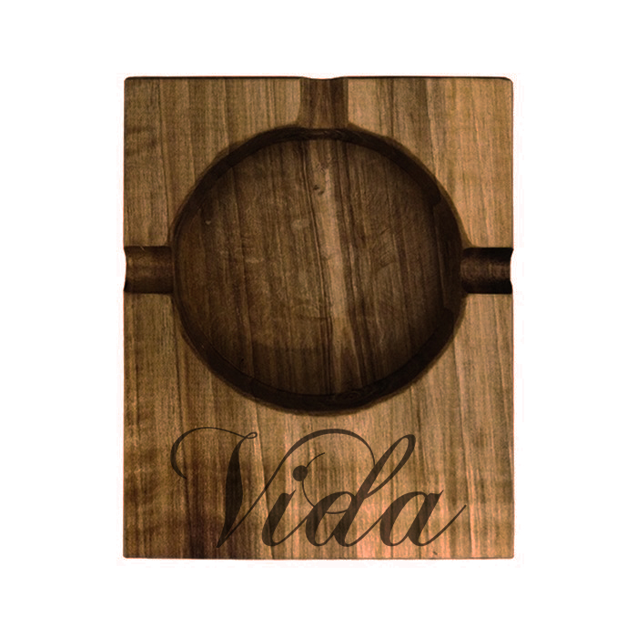 زیرسیگاری چوبی مدل اسم ویدا