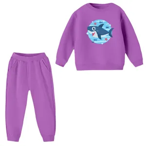 ست سویشرت و شلوار مدل کوسه کد ۱۱ رنگ بنفش