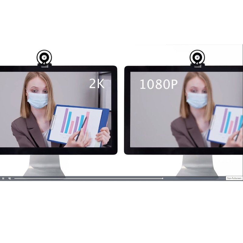 وب کم مدل 2K Streaming with Ring Light