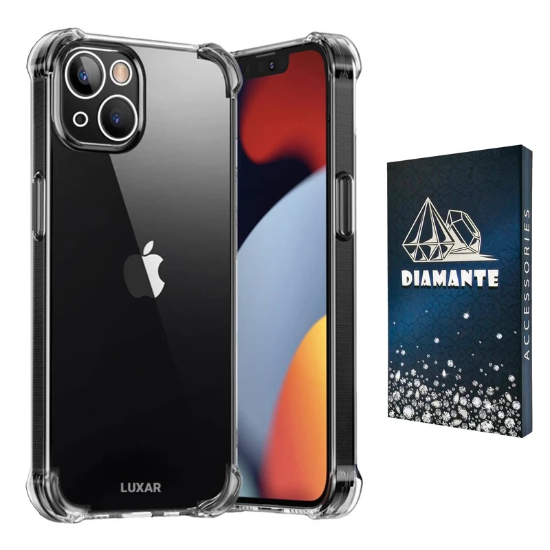  کاور دیامانته مدل shiny navy مناسب برای گوشی موبایل اپل Iphone 13