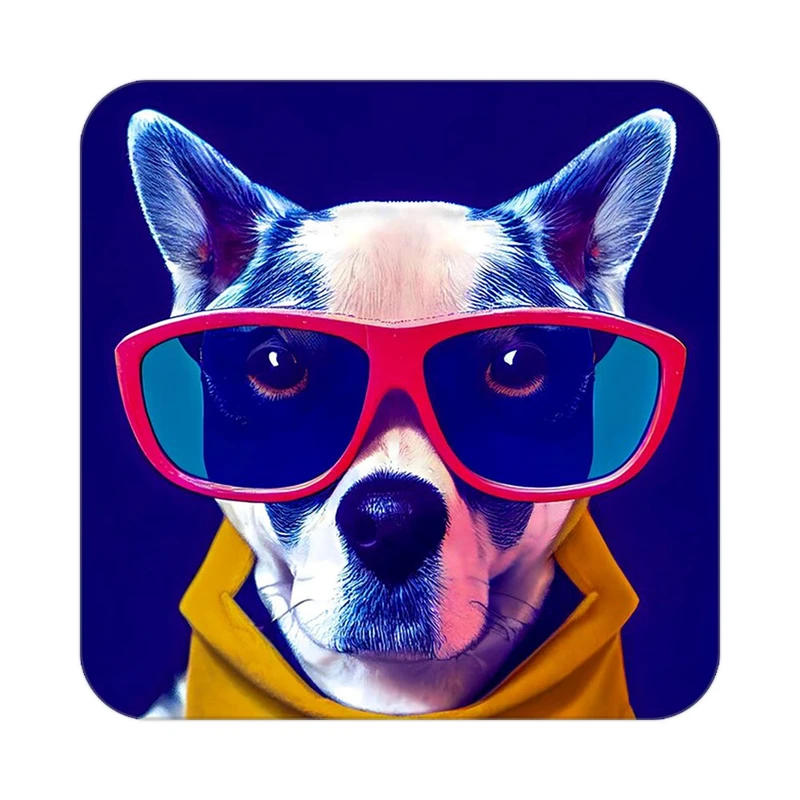 زیر لیوانی کاکتی طرح حیوانات رنگی مدل mp26286