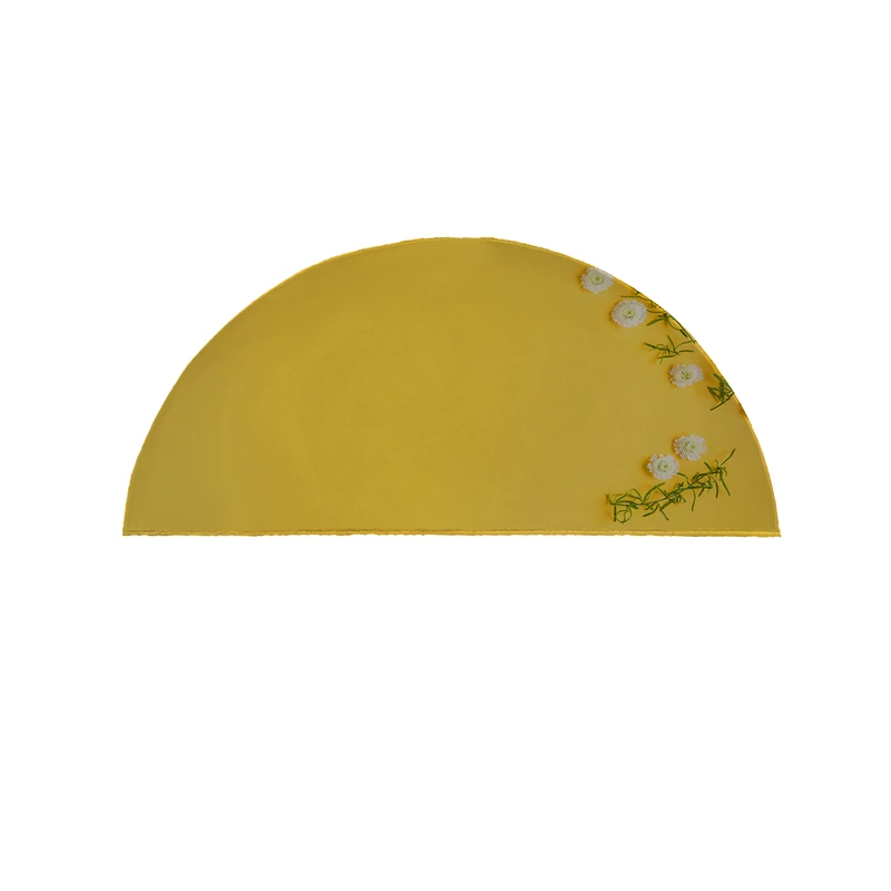 پادری مدل نیم دایره طرح گل کد 8486 سایز 90×45 سانتی متر