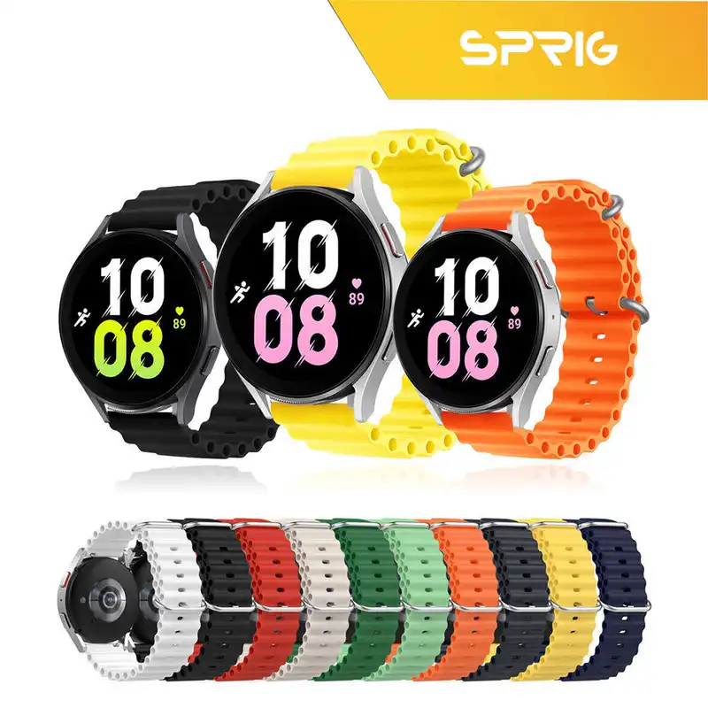 بند اسپریگ مدل Ocean مناسب برای سامسونگ Galaxy Watch 5 40mm / Watch 5 44mm / Watch 5 Pro 45mm