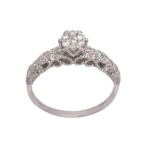 انگشتر طلا 18 عیار زنانه آلند کد 2193