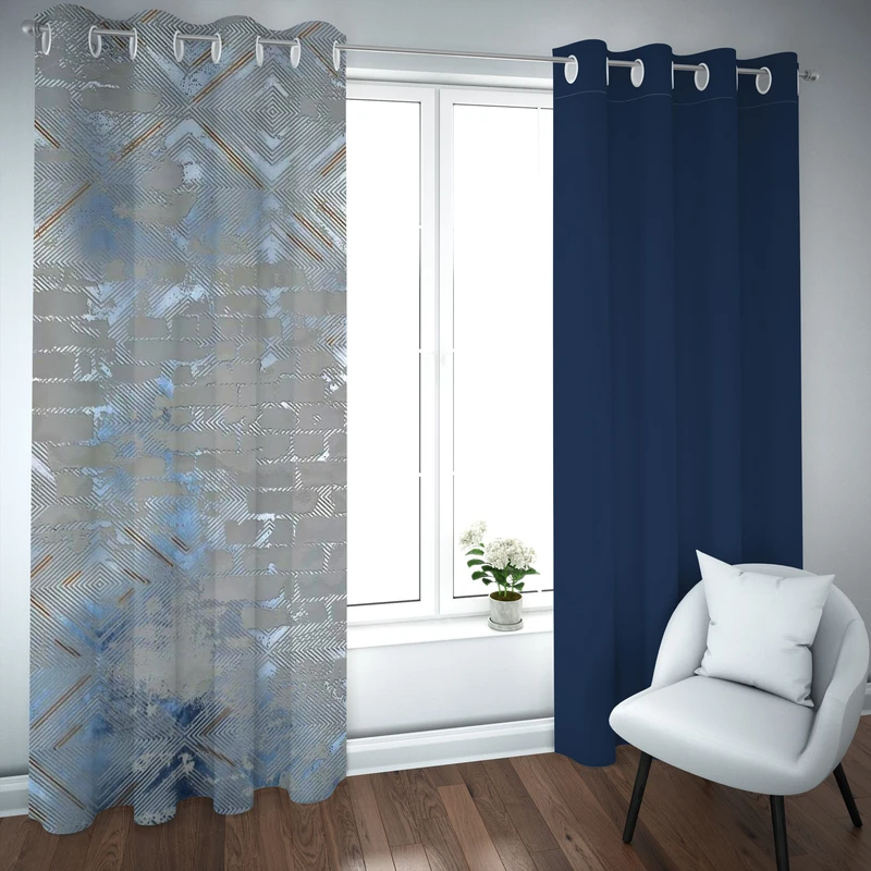 پرده مدل چاپی هازان سایز 300×150 سانتی متر 