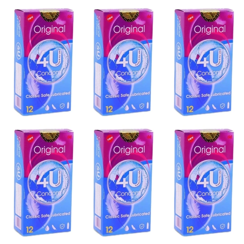 کاندوم فور یو مدل Original مجموعه 6 عددی