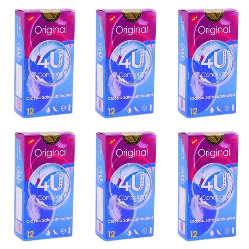 کاندوم فور یو مدل Original مجموعه 6 عددی