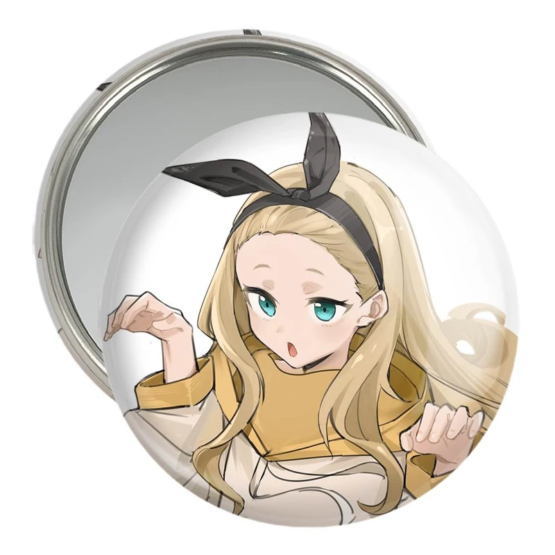 آینه جیبی خندالو مدل کورومی انیمه لیکوریس ریکویل Lycoris Recoil  کد 22970
