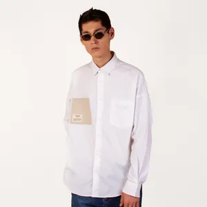 پیراهن آستین بلند مردانه ان سی نو مدل ساده آلن