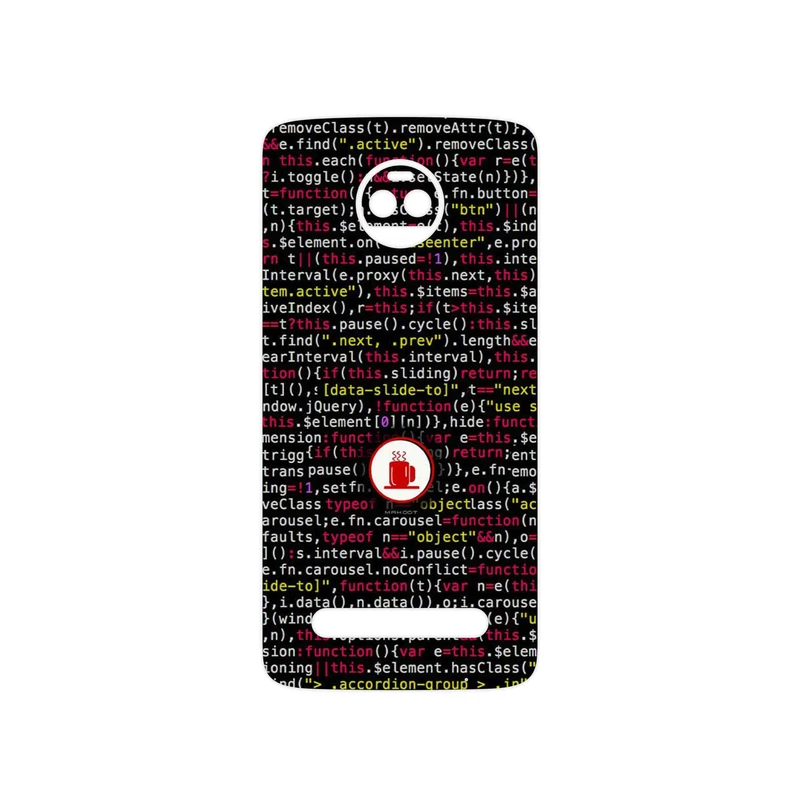برچسب پوششی ماهوت مدل Programming 1 مناسب برای گوشی موبایل موتورولا Moto Z2 Force
