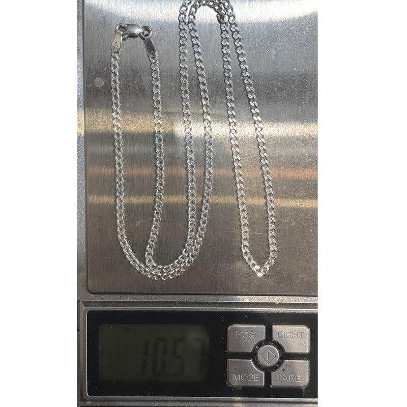 زنجیر نقره مردانه مدل کارتیه کد 10.57 زنجیر نقره مردانه مدل کارتیه کد 10.57