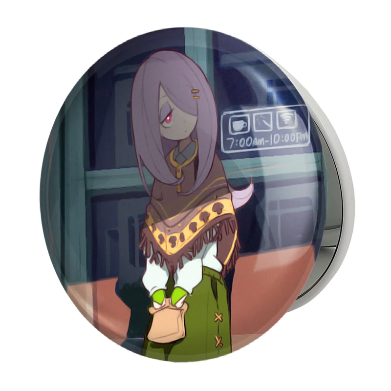 آینه جیبی خندالو طرح سوسی انیمه جادوگران کوچک Little Witch Academia مدل تاشو کد 22954 