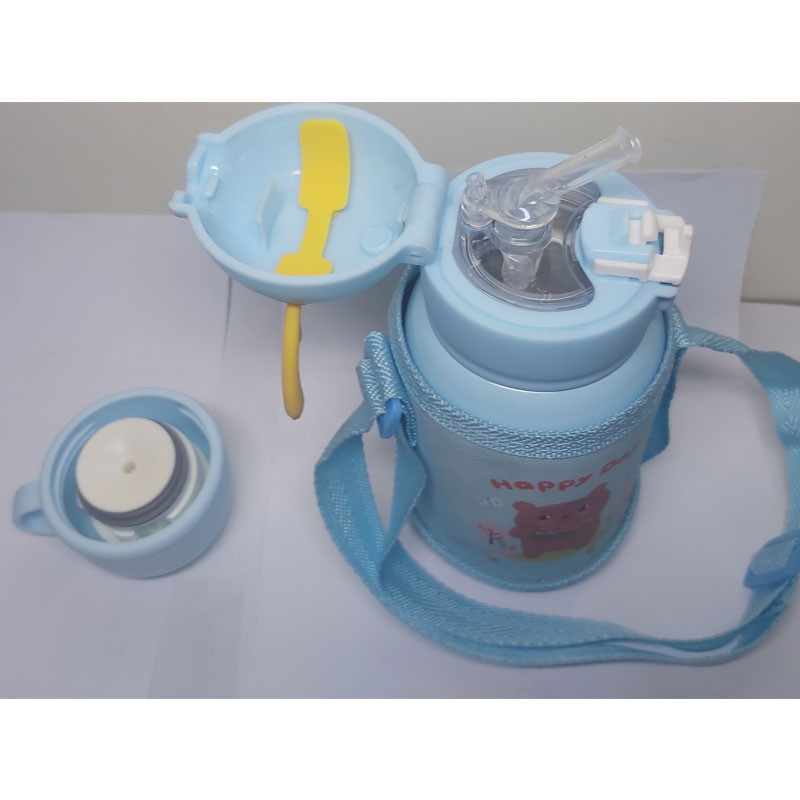 قمقمه کودک مدل شاخ گوزنی طرح خرس گنجایش 0.5 لیتر