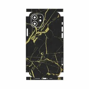 MAHOOT Graphite-Gold-Marble-FullSkin Cover Sticker for Apple iPhone 12