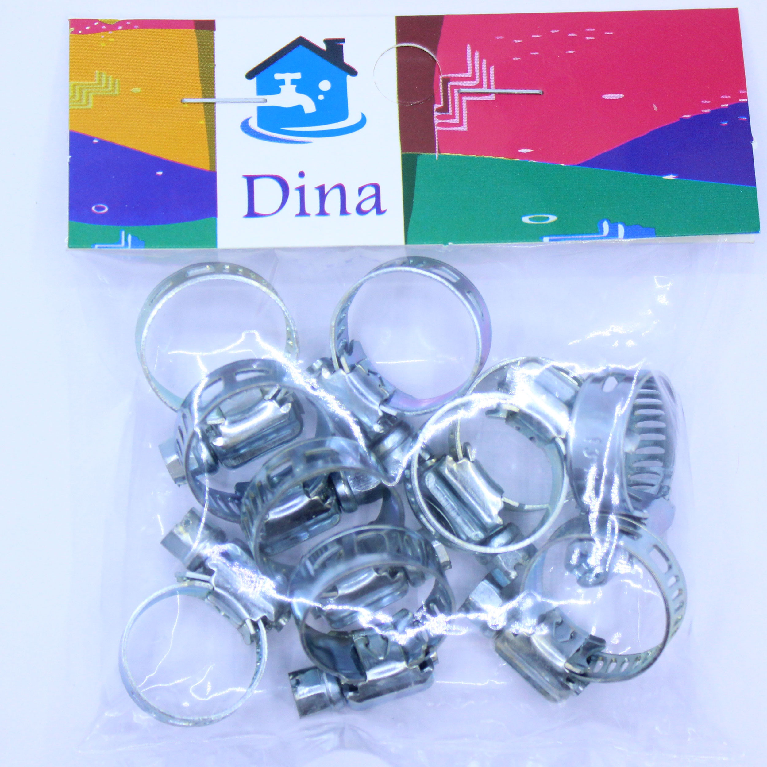 بست شلنگ دینا مدل Tork13/19 بسته 10 عددی