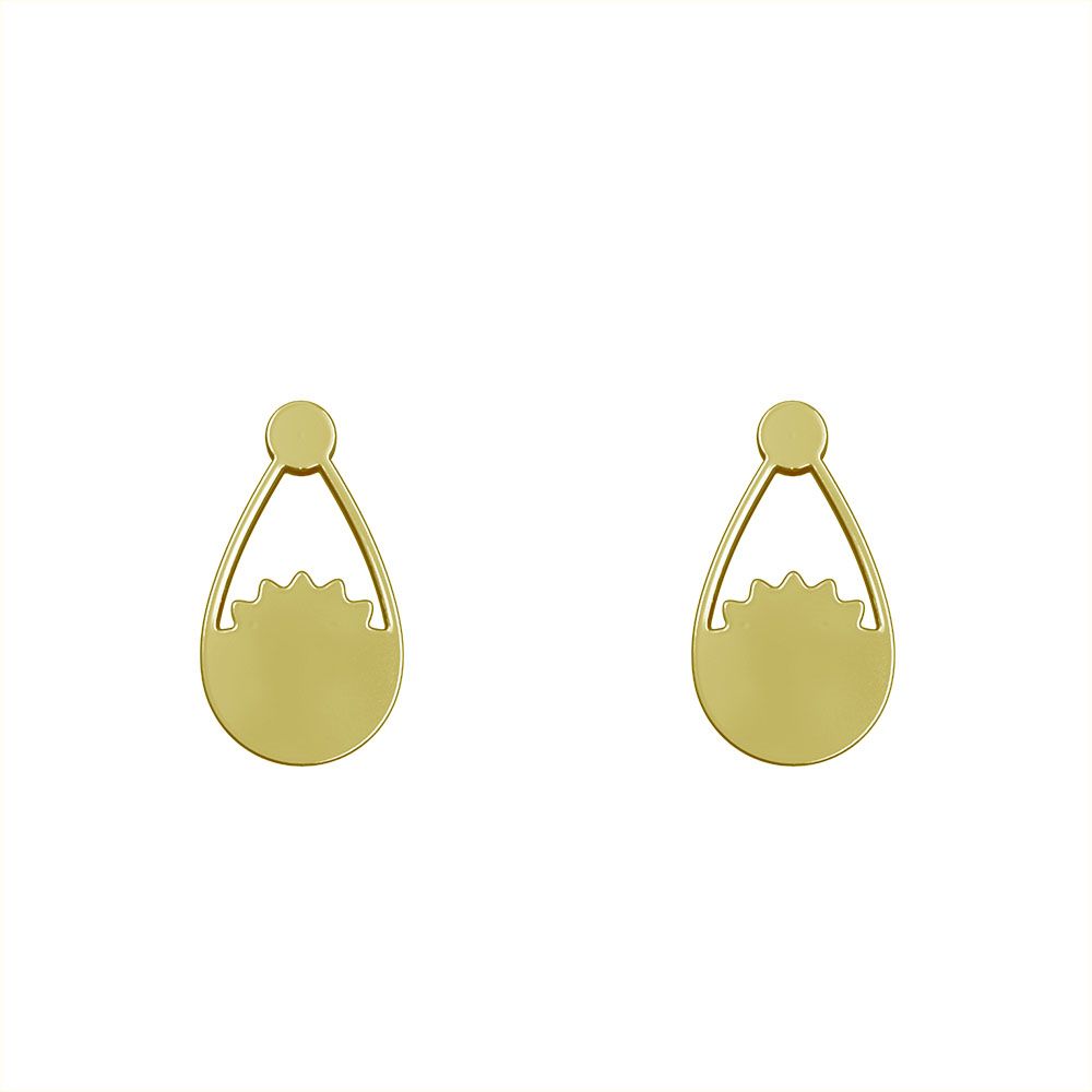 گوشواره طلا 18 عیار زنانه مدوپد مدل اشک کد GA1-12112 -  - 2