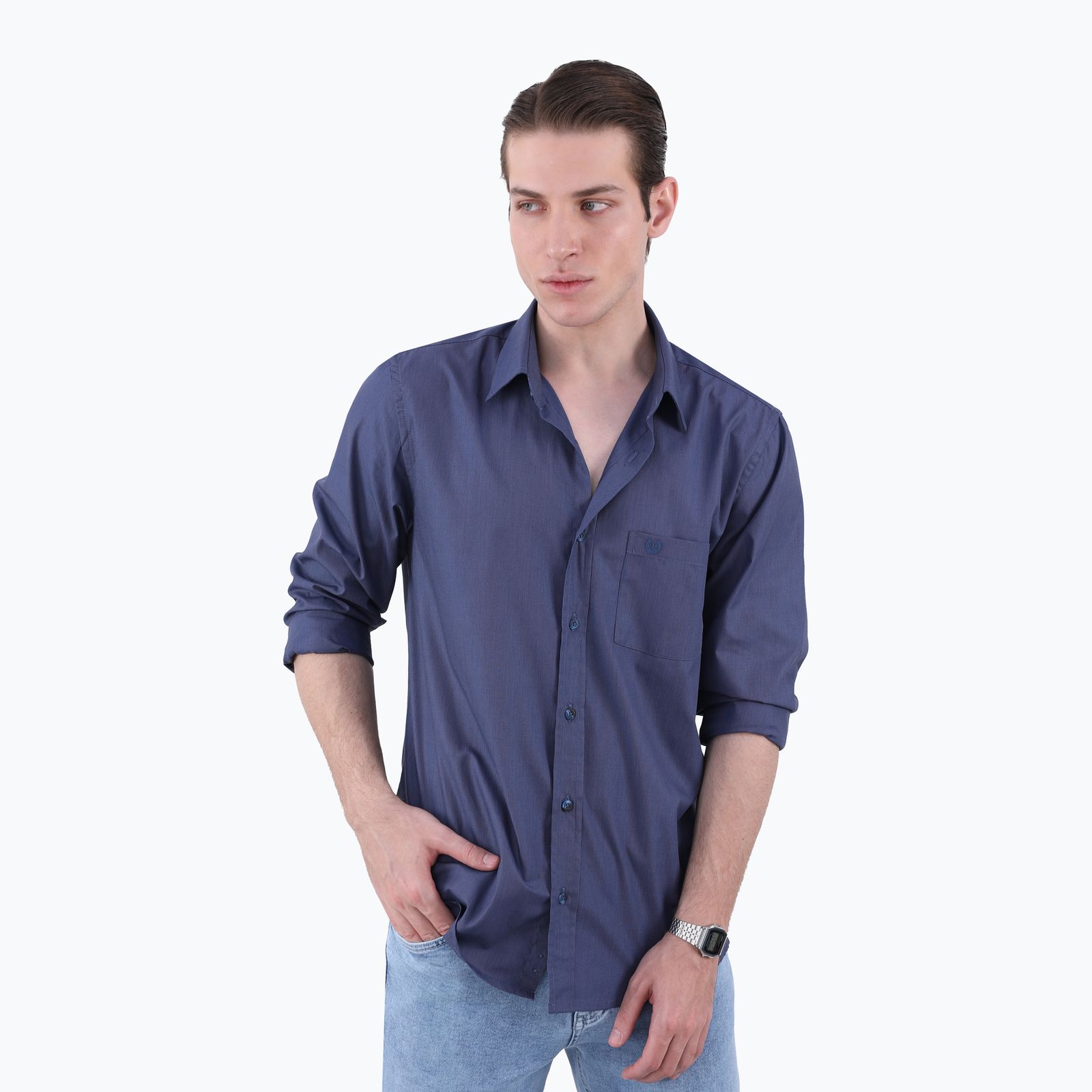 پیراهن آستین بلند مردانه پاتن جامه مدل راه راه 102721020302539  -  - 1
