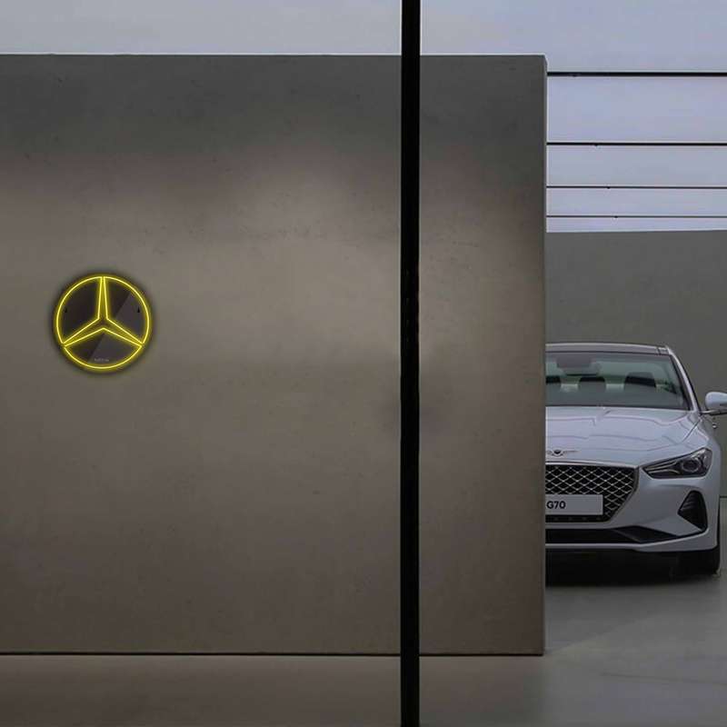 چراغ دیواری نئون دیزاین طرح Benz-BL_YL