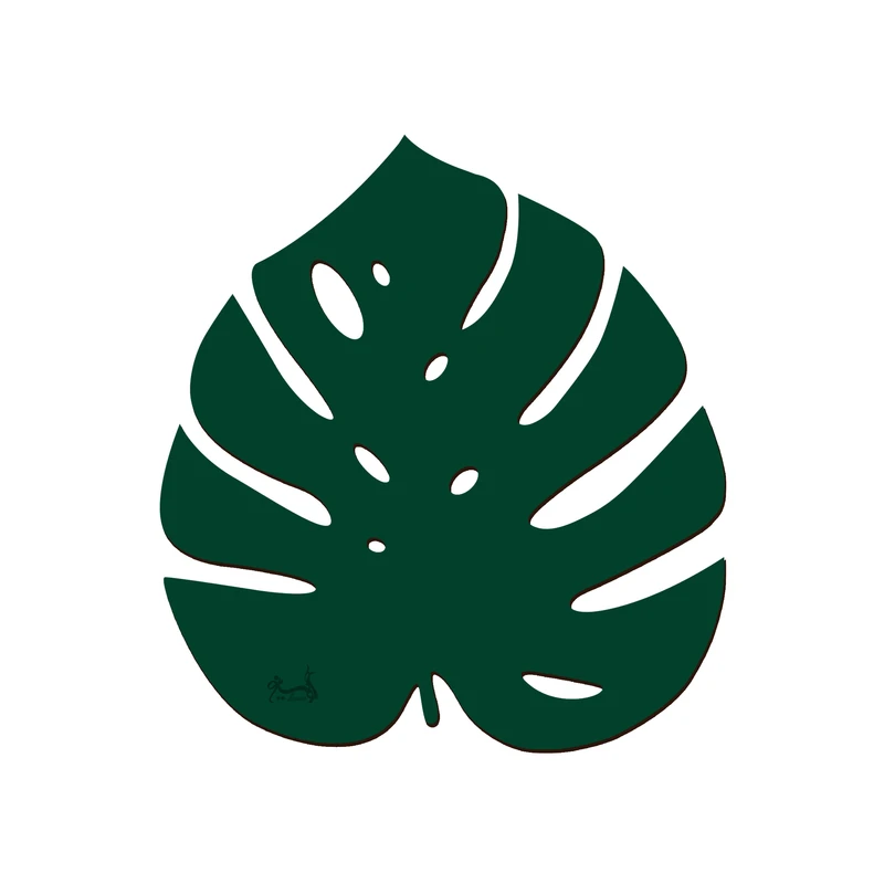 زیر لیوانی لوکسینو مدل برگ هاوایی طرح مدرن کد SH_1