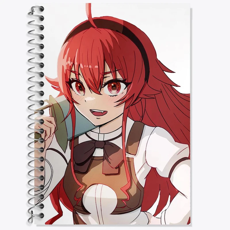 دفتر زبان 50 برگ خندالو مدل سه خط طرح اریس انیمه موشوکو تنسی کد 24056