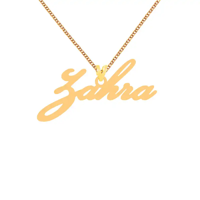 گردنبند طلا 18 عیار زنانه کرابو طرح زهرا مدل Kr1-106