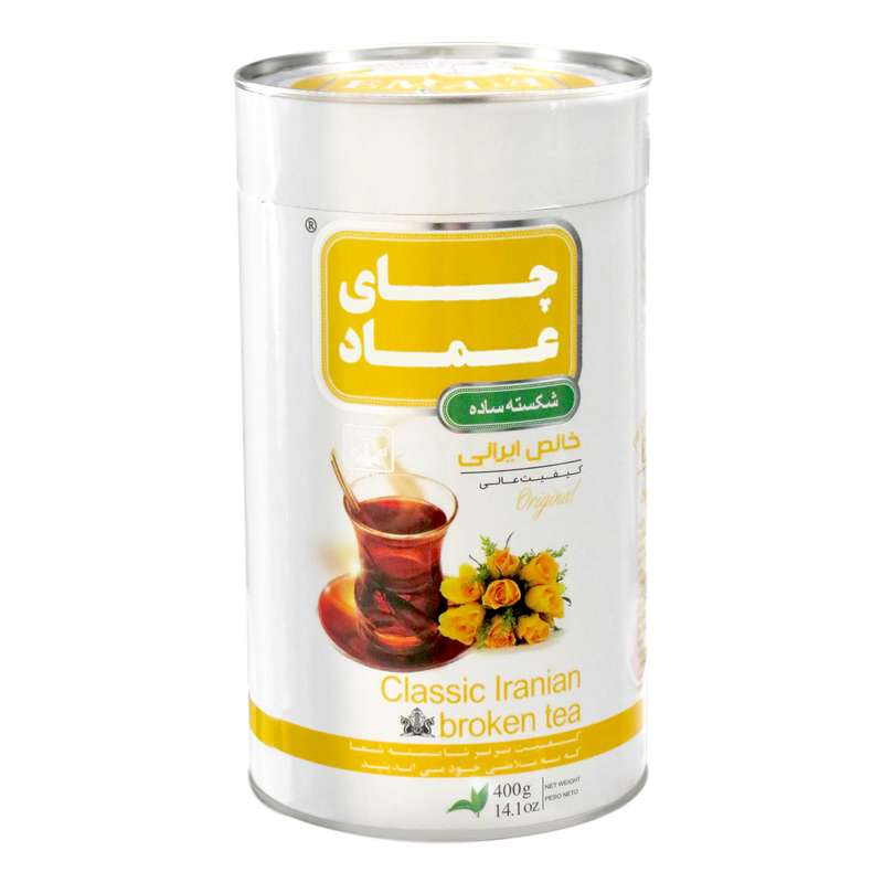 چای سیاه شکسته کلاسیک خالص ایرانی عماد - 400 گرم