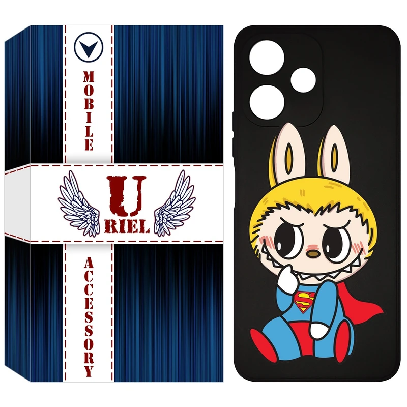 کاور یوریل قاب مدل KSH کد 147 طرح عروسک لبوبو مناسب برای گوشی موبایل شیائومی Redmi 12 5G / Note 12R / Poco M6 Pro 5G