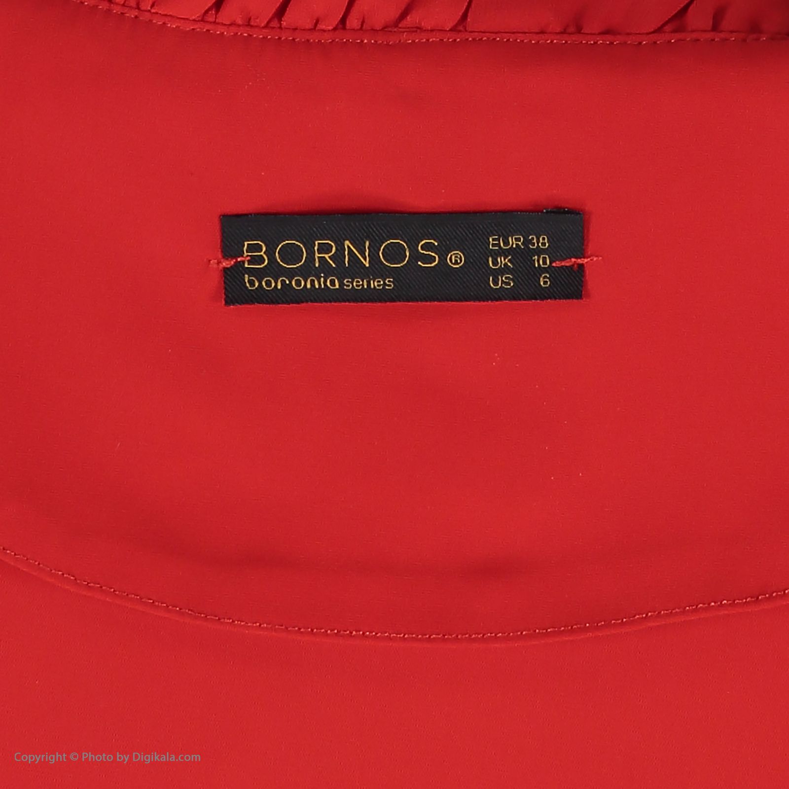 شومیز آستین بلند زنانه برنس مدل دانژه رنگ قرمز - - 6