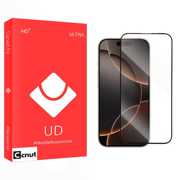 محافظ صفحه نمایش شیشه ای کوکونات مدل UD مناسب برای گوشی موبایل اپل iPhone 16 Pro Max