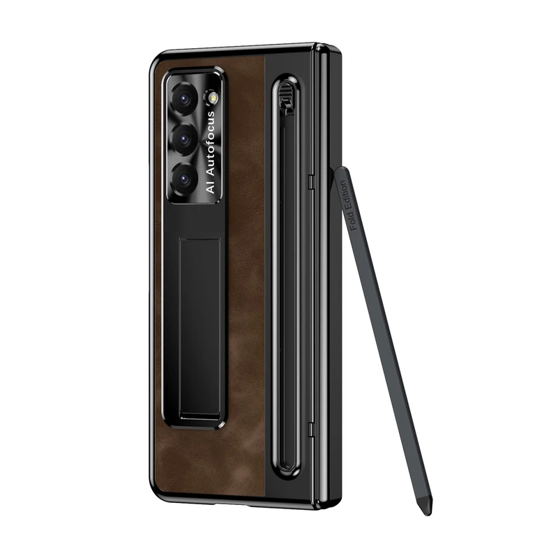 کاور مدل Lux-LeatherSpen7 مناسب برای گوشی موبایل سامسونگ Galaxy Z Fold 7 به همراه قلم