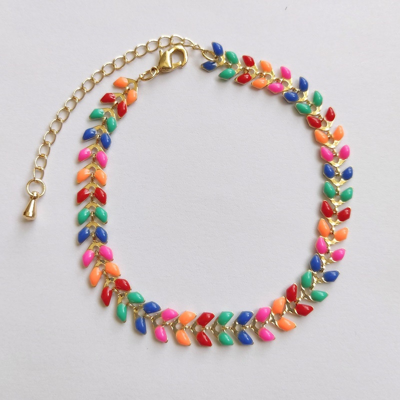 دستبند زنانه مدل استیل گندمی رنگی
