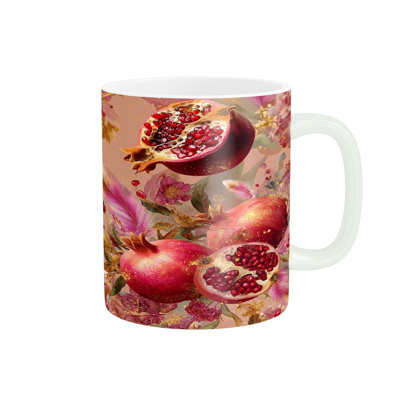 ماگ پاد آفرین مدل فانتزی طرح پاییزی شب یلدا شب چله انار کد p11588