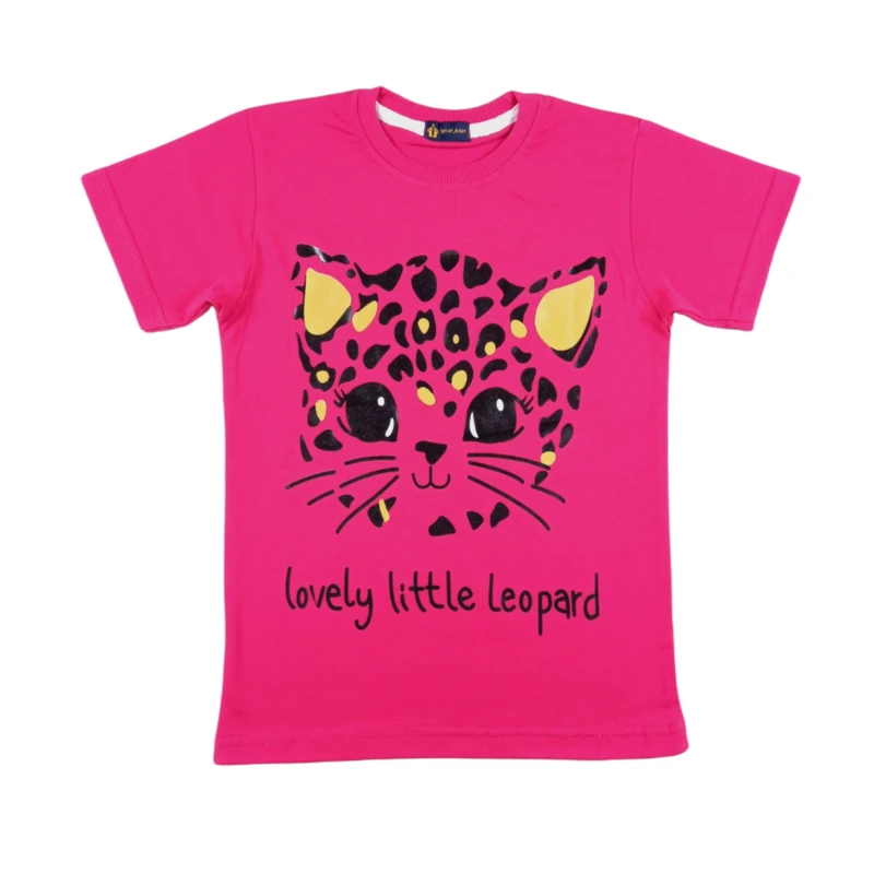 عکس شماره 2 : ست تی شرت آستین کوتاه و شلوار دخترانه مدل 601001s