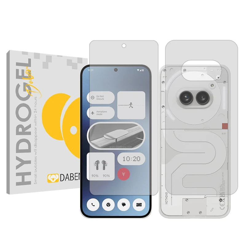 محافظ صفحه نمایش شفاف دبن مدل Tough مناسب برای گوشی موبایل ناتینگ Phone 2a به همراه محافظ پشت گوشی